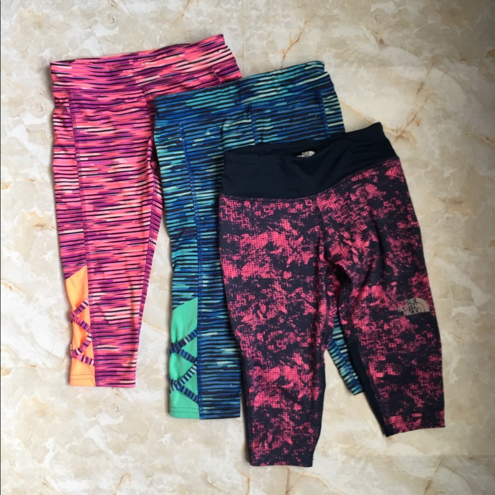 North Face and Champion Girls legging bundle 6/6x